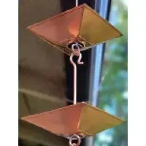 Rain Chain Copper Pagoda Cups