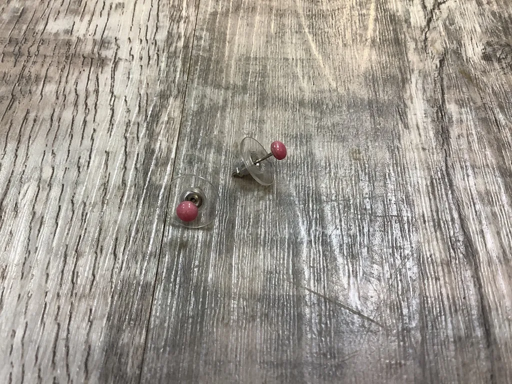 Rhodonite 3mm Stud Earrings