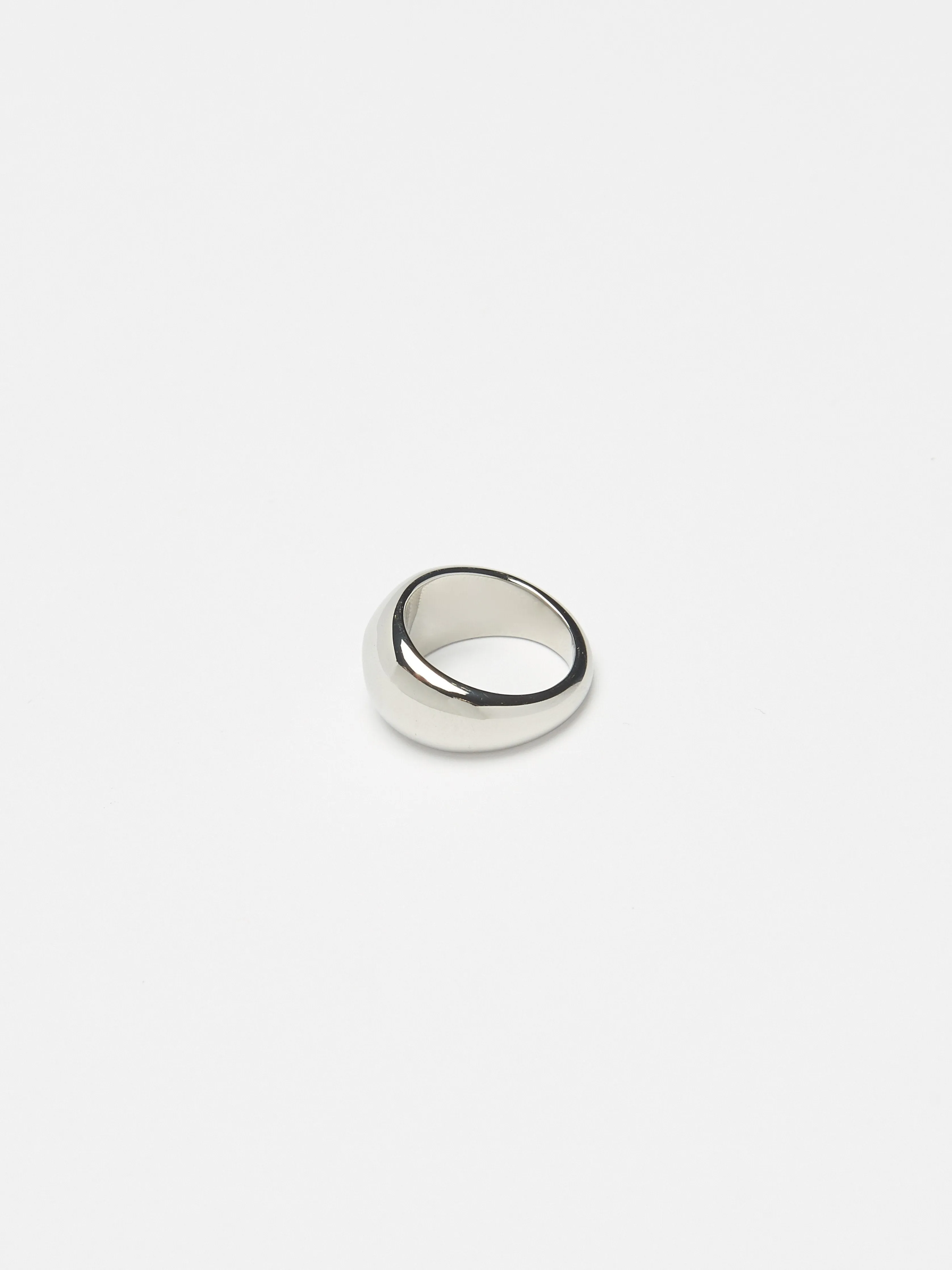 Small Silver Orb Ring