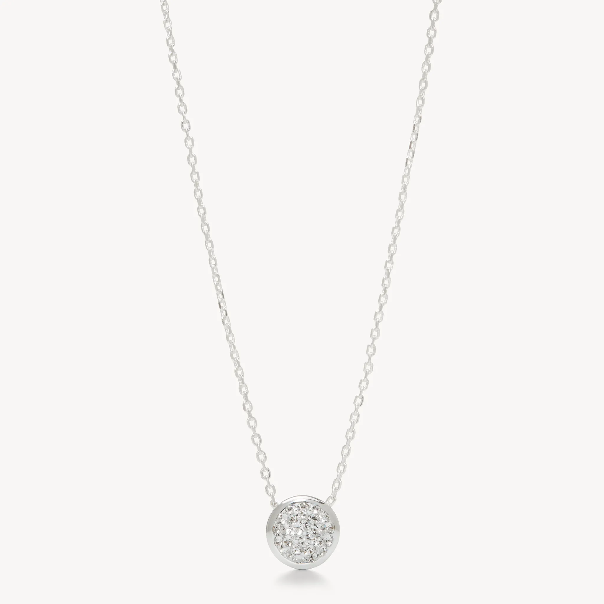 Sparkle Bezel Pendant Necklace