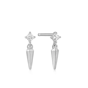 Sparkle Spike Stud Earrings in Sterling Silver