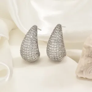 Teardrop Silver Earrings  JLT12797