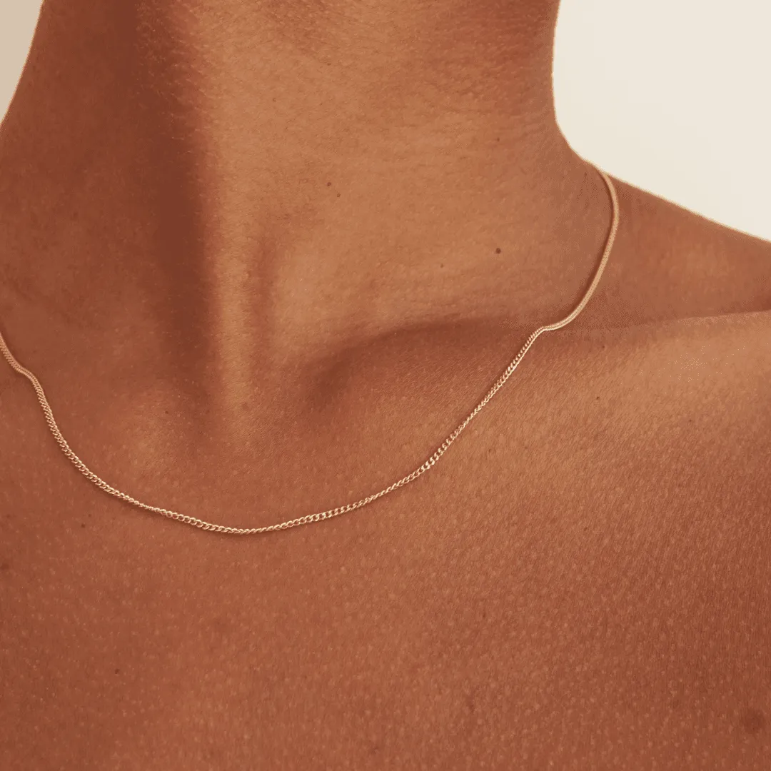 THE GIGI NECKLACE - Solid 14k yellow gold