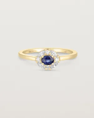 Tilly Halo Ring | Australian Sapphire & Diamonds