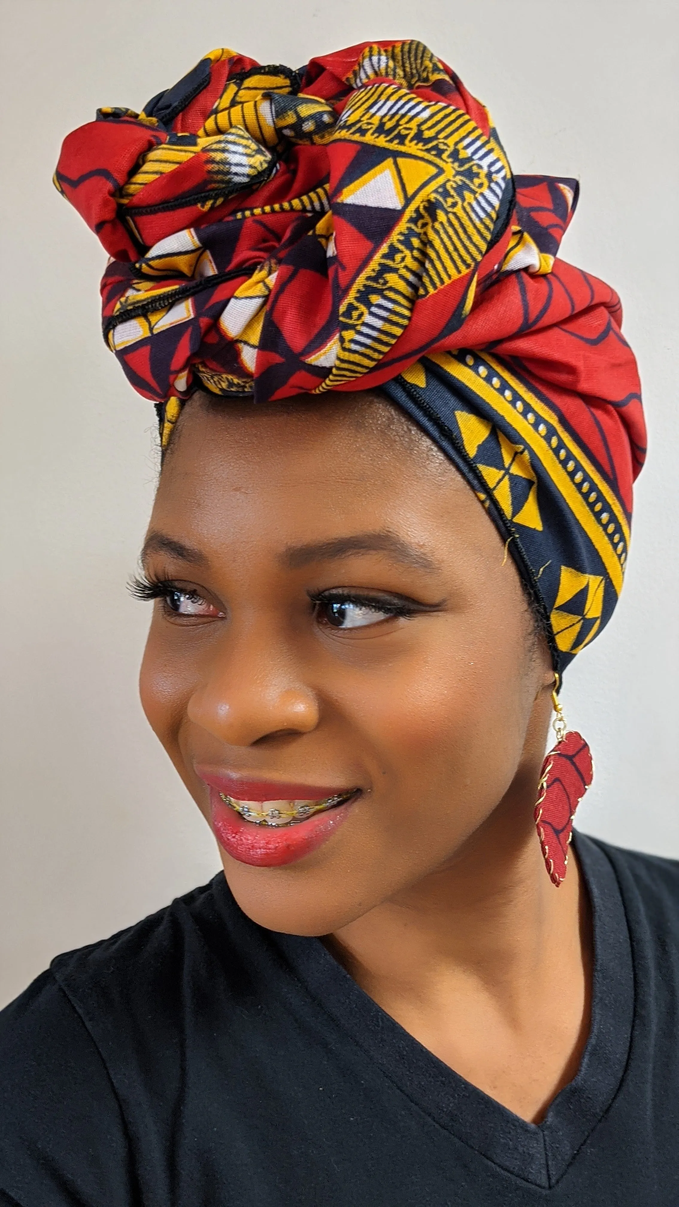 Trendy African Print Headwrap-DPH549