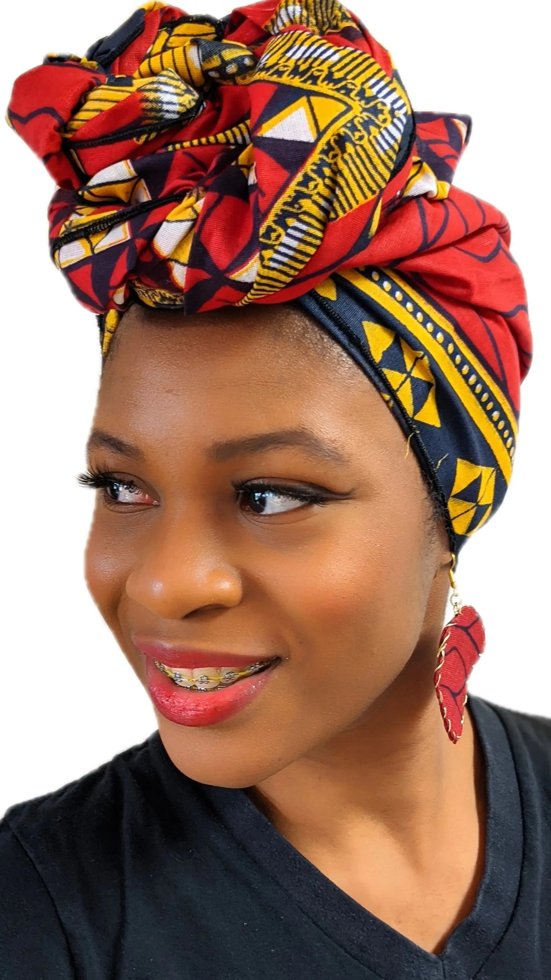 Trendy African Print Headwrap-DPH549