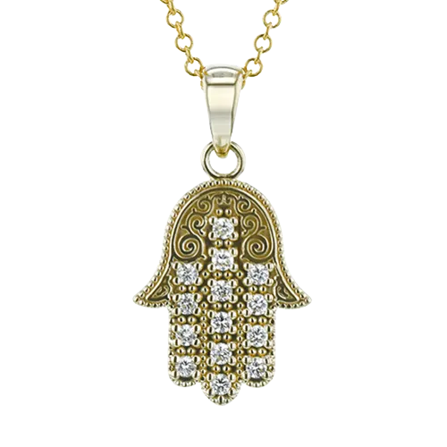 ZP1055-Y Pendant in 14k Gold with Diamonds